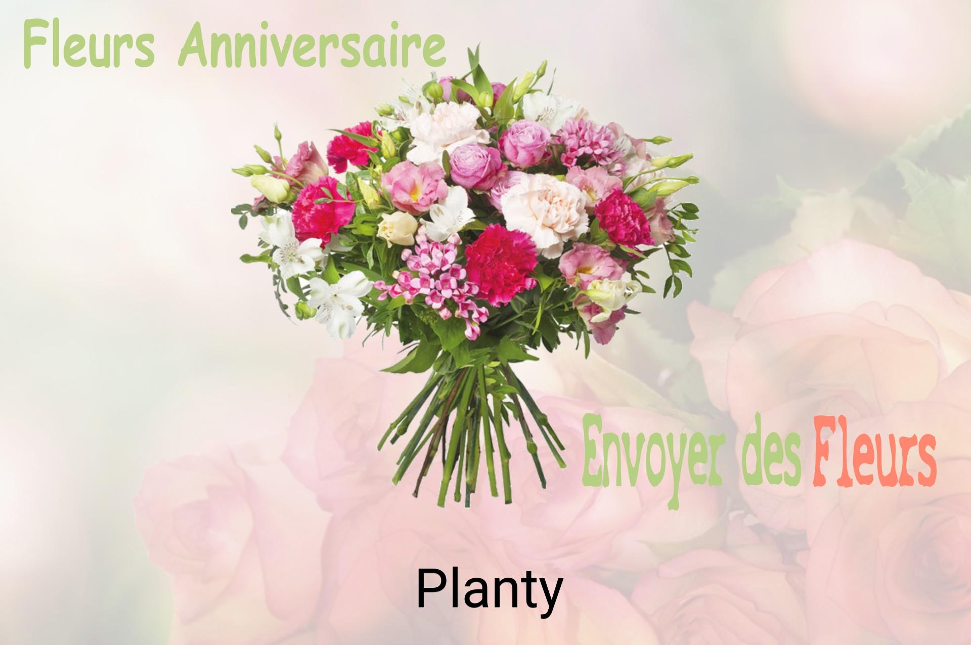 Bouquet de fleurs d’anniversaire livré à Planty